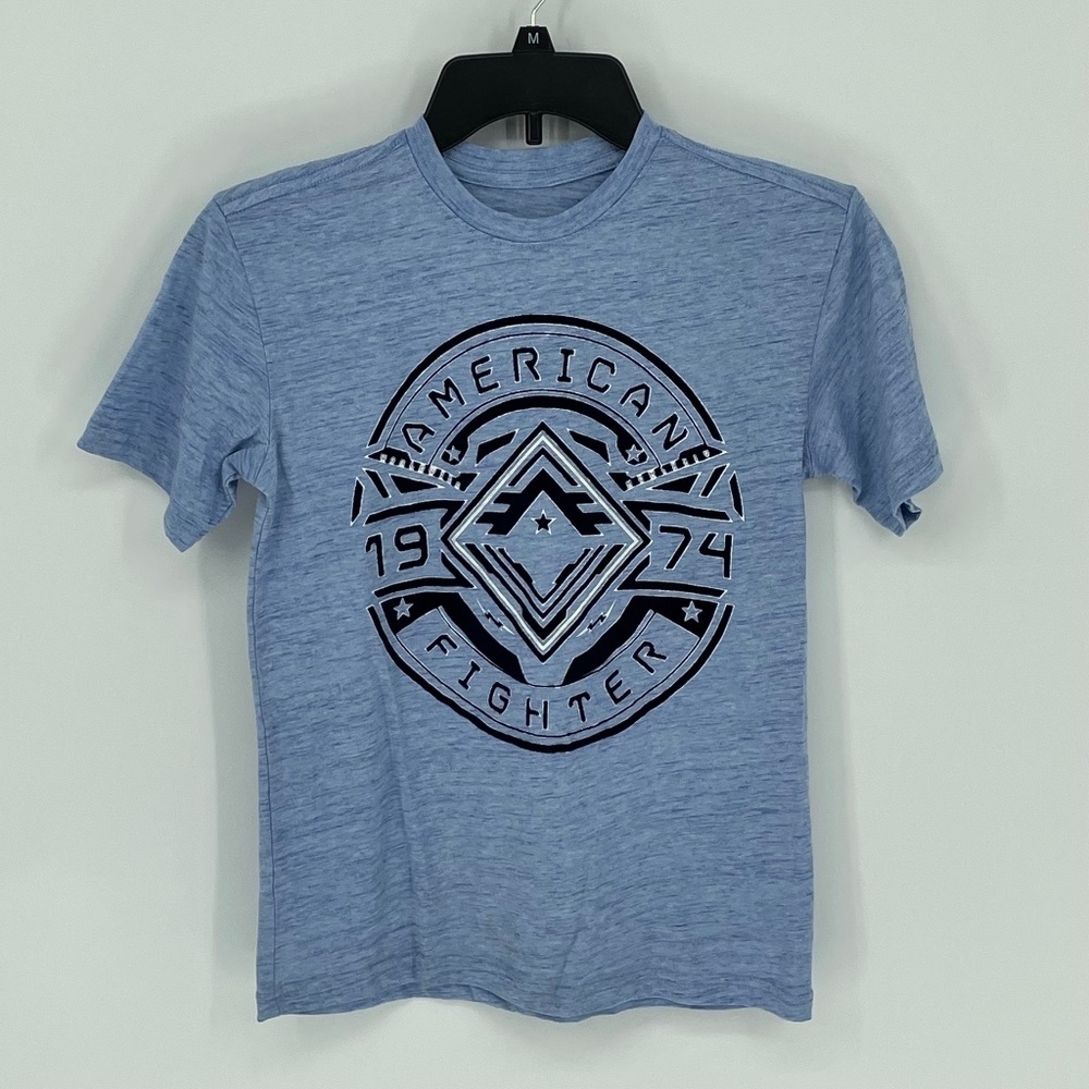 AMERICAN FIGHTER Elkview Blue Short Sleeve T-Shirt